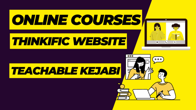 Gig Preview - Develop your thinkific, teachable or kajabi course website