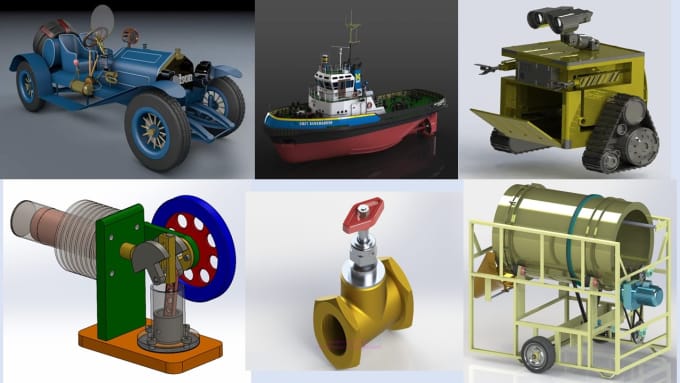 Gig Preview - Do 3d cad model, product design, engineering drawings for manufactur