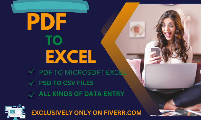 Gig Preview - Convert pdf to excel quickly