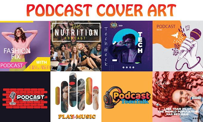 Gig Preview - Design amazing podcast logo, cover art and artwork for you