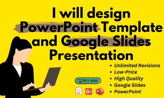 Gig Preview - Design powerpoint template and google slides presentation