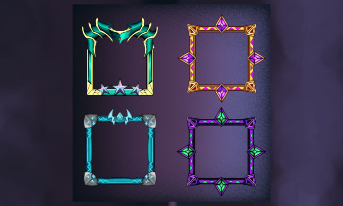 Gig Preview - Design borders and frames for you games and account