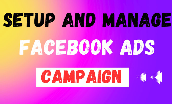 Gig Preview - Setup and manage facebook ads campaign in ads manager