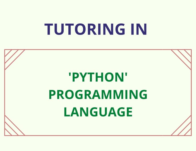 Gig Preview - Teach you python programming