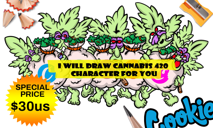 Gig Preview - Draw an amazing stoner cartoon for your brand