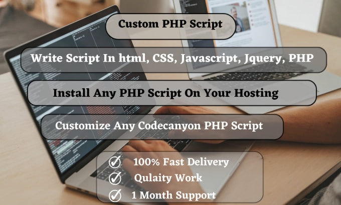 Gig Preview - Write script in PHP, javascript, CSS, and HTML