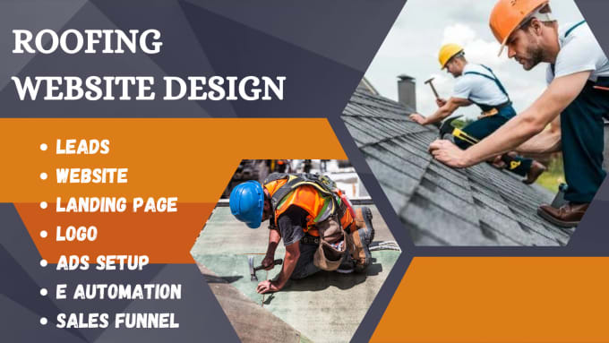 Gig Preview - Design roofing website handyman website hvac site  plumbing website