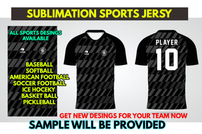 Gig Preview - Design your sports jersey pattern for sublimation and sewing