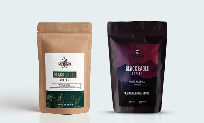 Gig Preview - Do coffee label, coffee packaging, and product label design