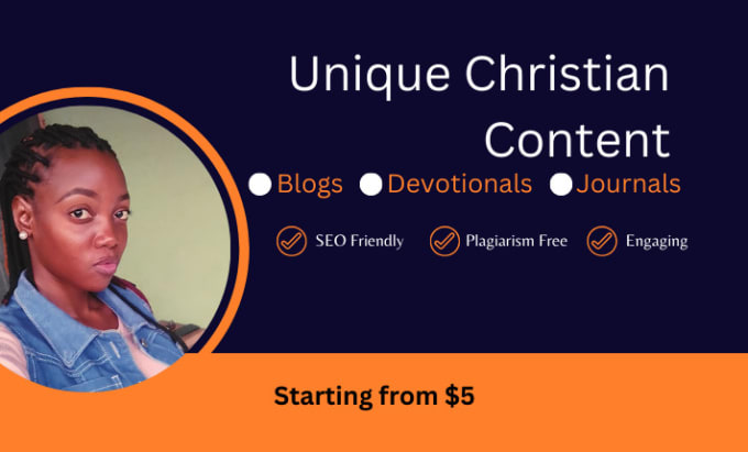 Gig Preview - Write christian content for your blog or devotional