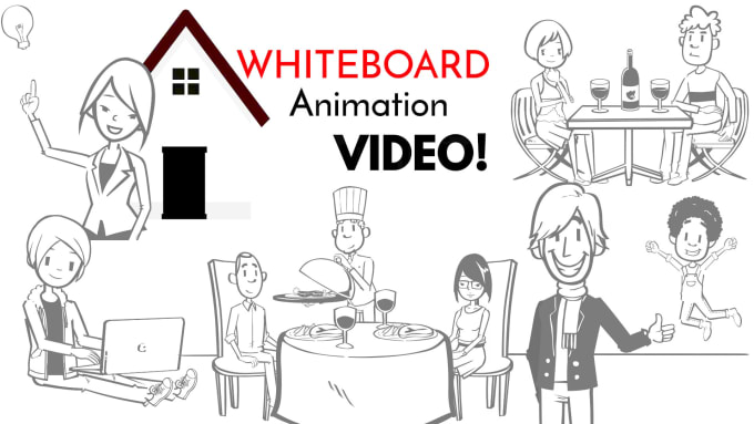 Gig Preview - Create custom whiteboard animation explainer video