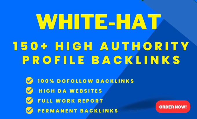 Gig Preview - Create 150 high authority profile backlinks