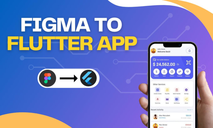 Gig Preview - Be flutter UI developer with figma ,xd to flutter design skills