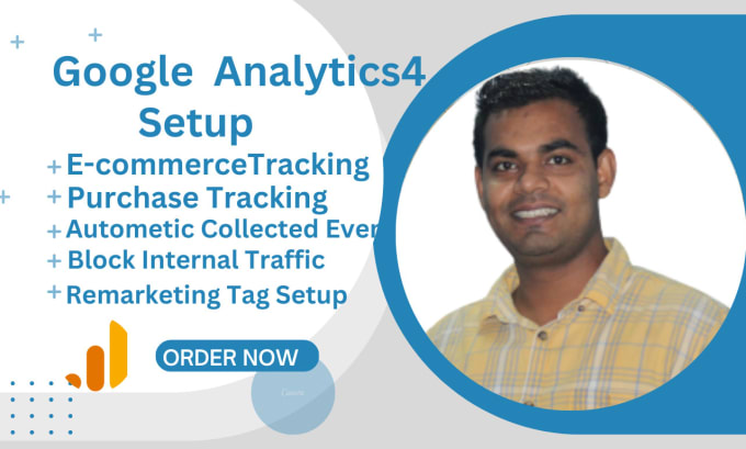 Gig Preview - Setup google analytics 4, ga4, ecommerce tracking via GTM