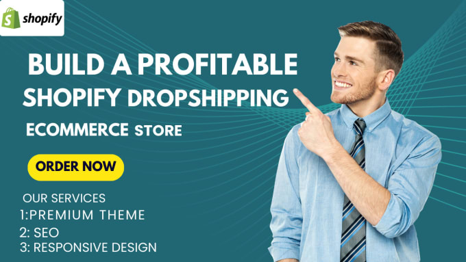 Gig Preview - Build and customize shopify website and shopify store