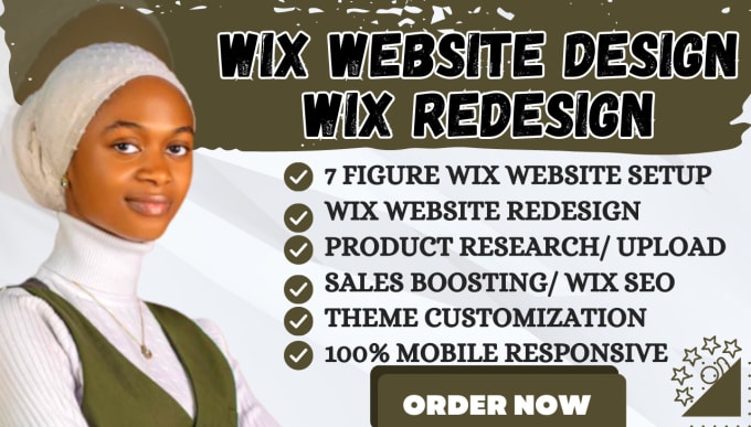 Gig Preview - Wix website design wix website redesign wix to wordpress redesign wix website