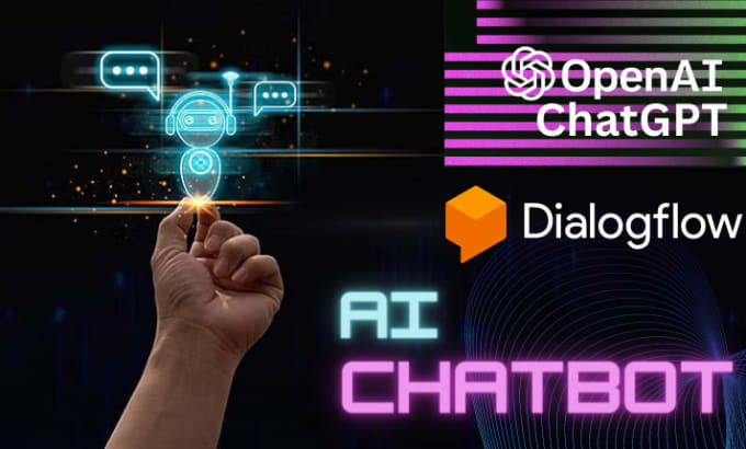 Gig Preview - Create or integrate ai chatbot using openai chatgpt, google dialogflow