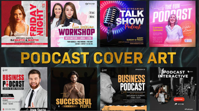 Gig Preview - Design topnotch podcast covers, podcast cover art, and logo