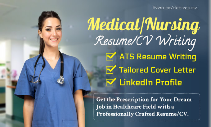 Gig Preview - Provide a nursing resume, medical resume or healthcare resume writing