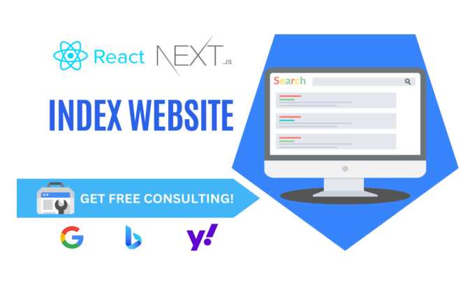 Gig Preview - Boost indexing for your next js and react js website