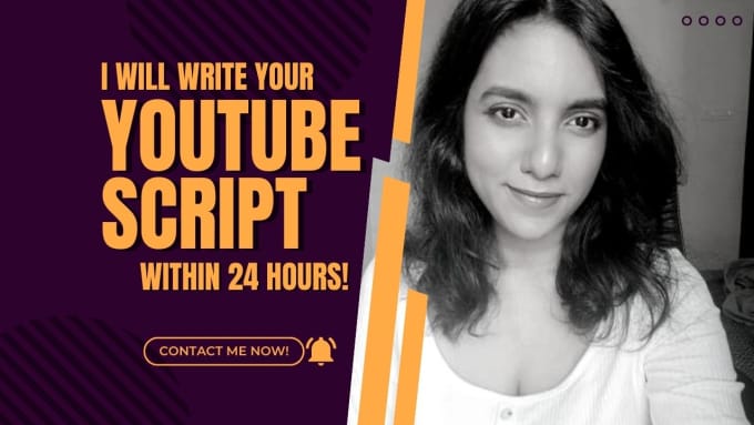 Gig Preview - Write a script for youtube videos within 24 hours