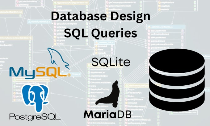 Gig Preview - Create database, write sql queries in  mysql, postgresql, sqlite, mariadb