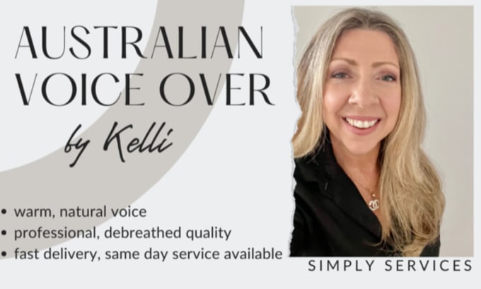 Gig Preview - Record a genuine, professional australian female voiceover