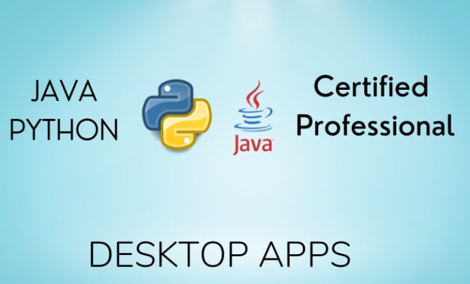 Gig Preview - Develop desktop application using java python programming c programming bot