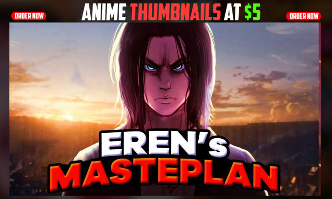 Gig Preview - Design attractive anime thumbnails that boost CTR