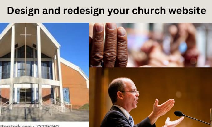 Gig Preview - Design church website ministry wordpress website nonprofit website