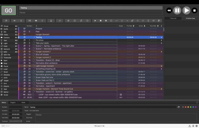 Gig Preview - Create a professional, performance ready qlab4 or qlab5 file