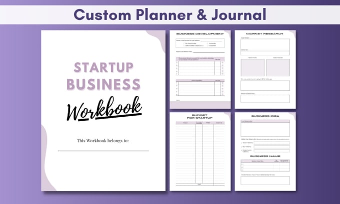 Gig Preview - Design printable planner or journal pages, canva template