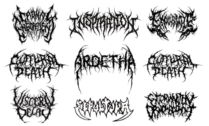 Gig Preview - Design an extreme ,brutal or death metal logo for your brand