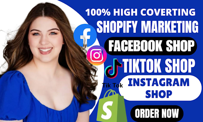 Gig Preview - Boost shopify store sales, tiktok marketing, facebook shop or instagram shop