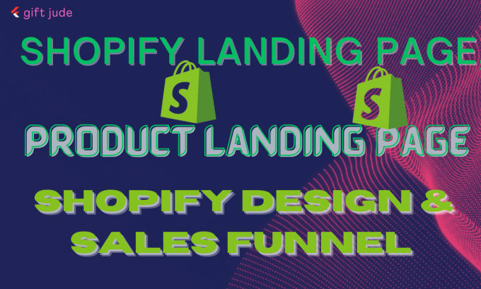 Gig Preview - Design shopify landing page, shopify marketing, shopify dropshipping store