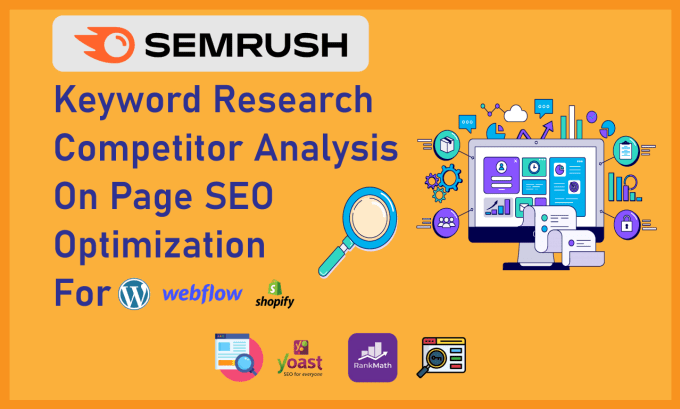 Gig Preview - Do semrush keyword research and on page SEO optimization for you