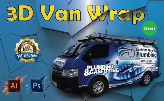 Gig Preview - Create van wrap design, car wrap design, vehicle wrap design and van wrap