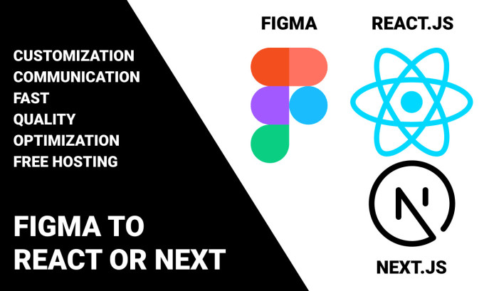 Gig Preview - Convert figma design to react js and next js website