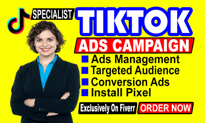 Gig Preview - Run tik tok ads campaign, tik tok video ads, tiktok advertising