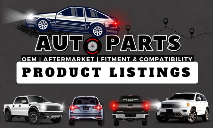 Gig Preview - Do optimized car parts listings on amazon, ebay, walmart and more