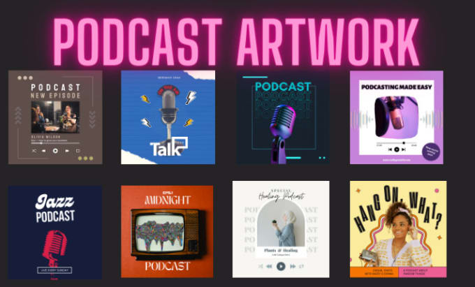 Gig Preview - Design stunning artwork for your podcast cover art