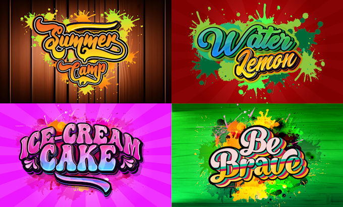 Gig Preview - Do custom 80s 90s graffiti airbrush lettering typography t shirt and logo design