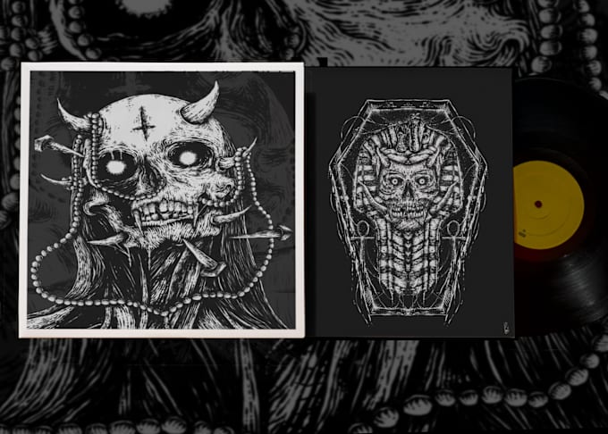 Gig Preview - Draw dark art illustration for your album cover design