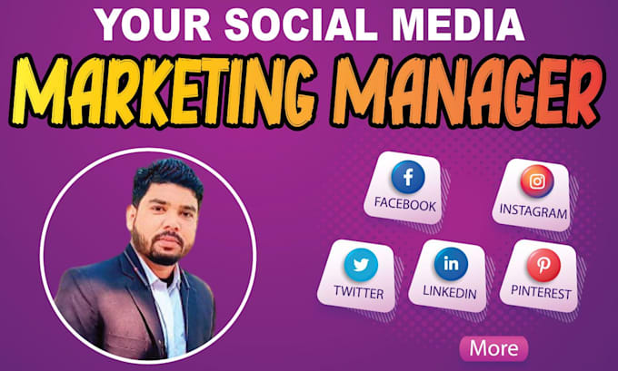 Gig Preview - Be your social media marketing manager sales brand promoted professional expert