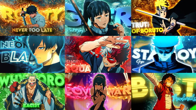 Gig Preview - Design eye catchy anime thumbnails that attracts viewers