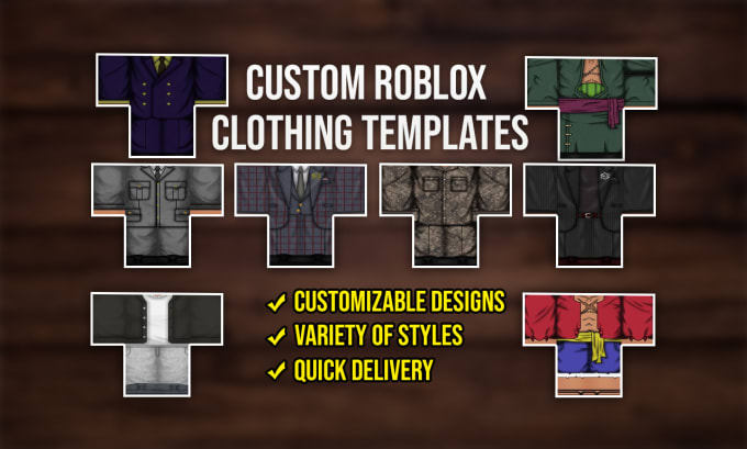 Gig Preview - Design custom roblox clothing templates