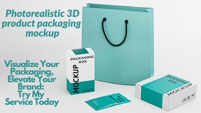 Gig Preview - Render your product packaging design for amazon