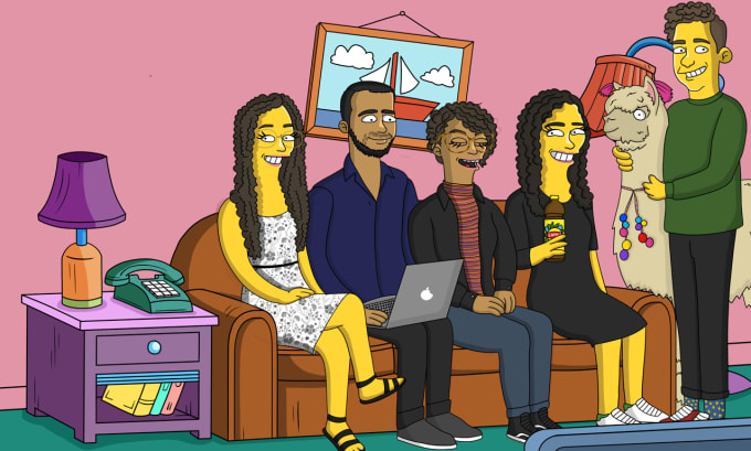 Gig Preview - Draw you a portrait in the simpsons style