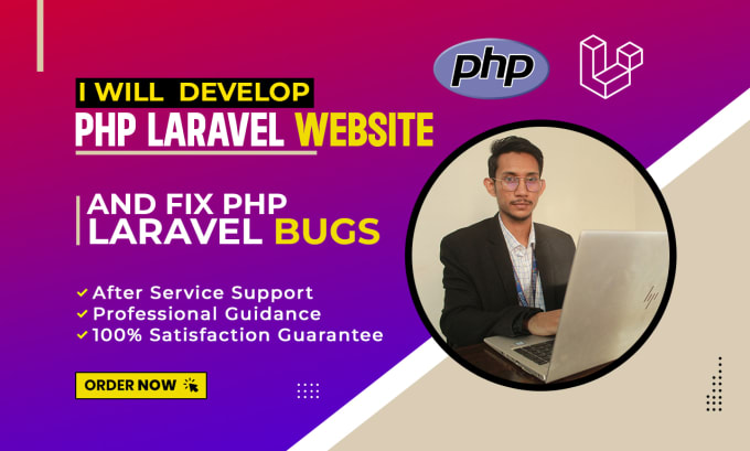 Bestseller - develop PHP laravel website and fix PHP laravel bugs