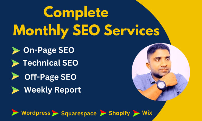 Gig Preview - Do complete monthly SEO service for google top ranking